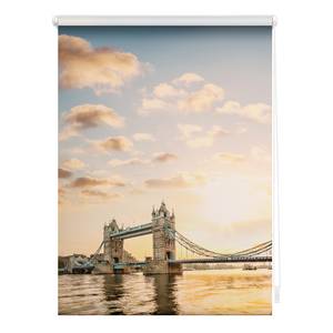 Klemfix rolgordijn Towerbridge polyester - rood/wit - 45 x 150 cm