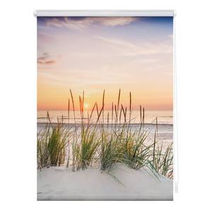 Klemfix rolgordijn Noordzeestrand polyester - rood/wit - 80 x 150 cm