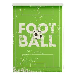 Store enrouleur sans perçage Football Polyester - Vert - 45 x 150 cm