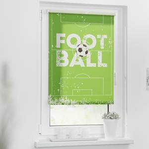Store enrouleur sans perçage Football Polyester - Vert - 45 x 150 cm
