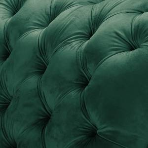 Chaise longue Dale fluweel - Velours Ravi: Antiek groen - Armleuning vooraanzicht rechts