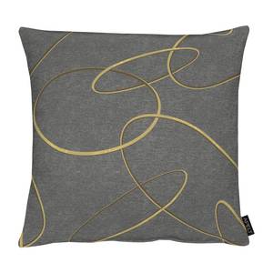 Coussin Tasos Tissu mélangé - Gris foncé