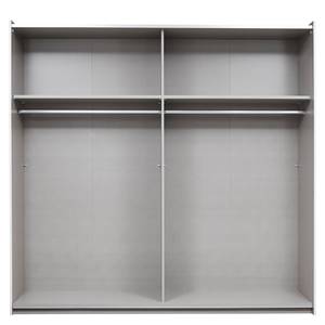 Schwebetürenschrank Santiago Graumetallic - Breite: 218 cm - Basic - Mit Spiegeltür/-en