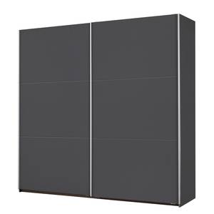 Armoire à portes coulissantes Santiago Gris métallisé - Largeur : 218 cm - Classic - Sans portes miroir