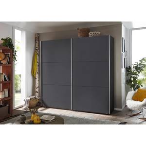 Schwebetürenschrank Santiago Graumetallic - Breite: 218 cm - Classic - Ohne Spiegeltür/-en