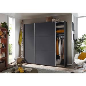 Schwebetürenschrank Santiago Graumetallic - Breite: 218 cm - Classic - Ohne Spiegeltür/-en