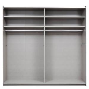 Armoire à portes coulissantes Santiago Gris métallisé - Largeur : 218 cm - Classic - Sans portes miroir