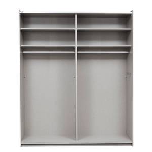 Zweefdeurkast Santiago Metallic grijs - Breedte: 175 cm - Classic - Met spiegeldeuren