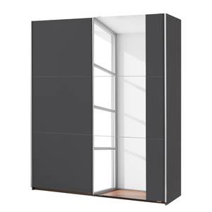 Zweefdeurkast Santiago Metallic grijs - Breedte: 175 cm - Classic - Met spiegeldeuren