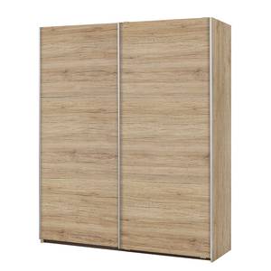 Armoire à portes coulissantes Santiago Imitation chêne de Sanremo - Largeur : 175 cm - Basic - Sans portes miroir