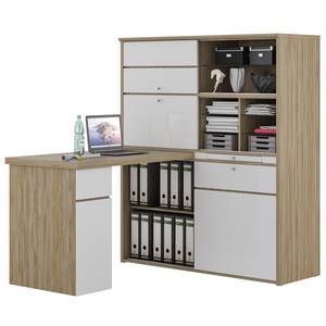 Schreibtisch-Kombination Mini-Office II Eiche Dekor / Weiß