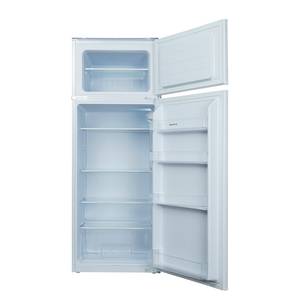 Cuisine Olivone I Appareils électroménagers inclus - Noir brillant / Blanc - Largeur : 270 cm