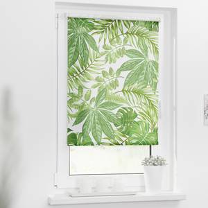 Klemfix rolgordijn Bladeren polyester -  groen - 80 x 150 cm