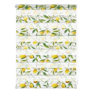 Store enrouleur double Limone Polyester - Jaune / Vert - 60 x 150 cm