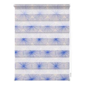 Klemfix duo-rolgordijn Flower Wheel polyester - blauw - 90 x 150 cm