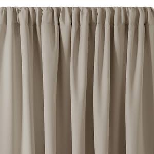 Vorhang mit Kräuselband Blackout I Polyester - Beige