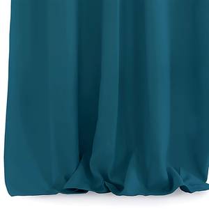 Gordijn met plooiband Blackout II polyester - Blauw