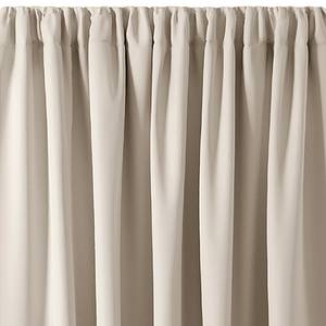 Vorhang mit Kräuselband Blackout II Polyester - Creme