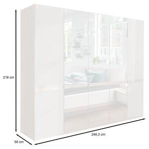 Drehtürenschrank Barcelona III 250 x 216 cm - 3 Spiegeltüren