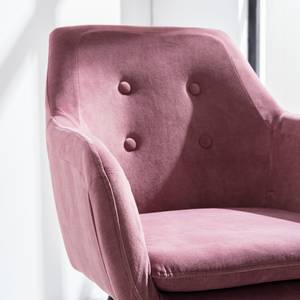 Chaise à accoudoirs Yuna Rose vieilli