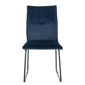 Chaises capitonnées Veera (lot de 2) Bleu nuit