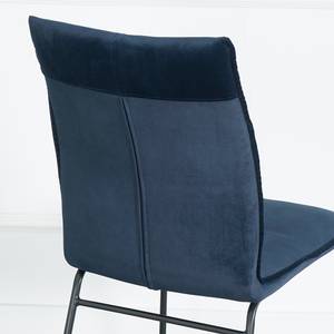 Chaises capitonnées Veera (lot de 2) Bleu nuit