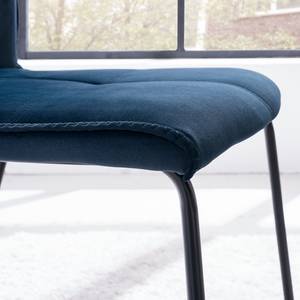 Gestoffeerde stoel Veera (set van 2) Nachtblauw