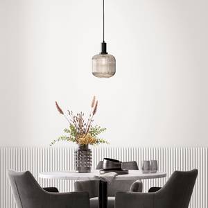 Hanglamp Amory III rookglas/ijzer - 1 lichtbron