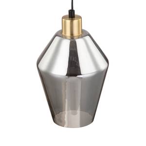 Hanglamp Alonas rookglas/ijzer - 1 lichtbron - Rookgrijs