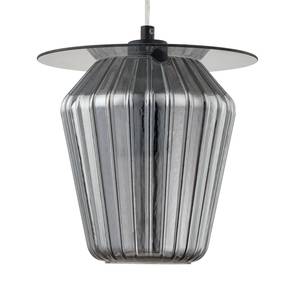Hanglamp Anadia rookglas/ijzer - 1 lichtbron - Rookgrijs