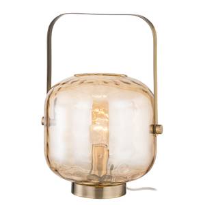 Tafellamp Arga glas/ijzer - 1 lichtbron - Barnsteenkleurig