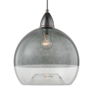 Lampada a sospensione Artiste I Vetro / Ferro - 1 punto luce - Grigio fumo