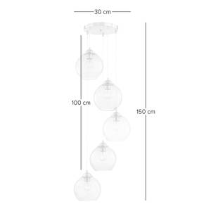 Pendelleuchte Argol Glas / Eisen - 5-flammig