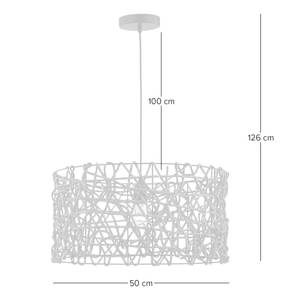 Hanglamp Angie I linnen/ijzer - 1 lichtbron