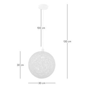 Hanglamp Ambon papier/ijzer - 1 lichtbron