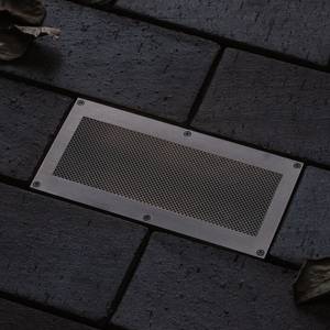 Spot encastrable Brick Acier inoxydable - 1 ampoule - Largeur : 20 cm