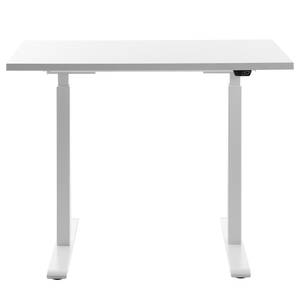 Schreibtisch E-Table (höhenverstellbar) - Weiß - Breite: 100 cm - Weiß