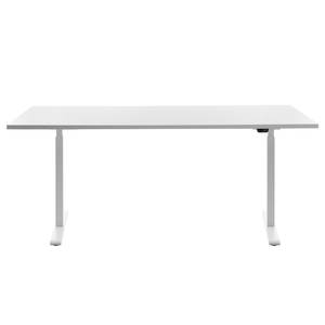 Schreibtisch E-Table II (höhenverstellbar) - Weiß - Breite: 180 cm - Weiß