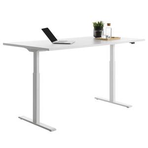 Schreibtisch E-Table II (höhenverstellbar) - Weiß - Breite: 180 cm - Weiß