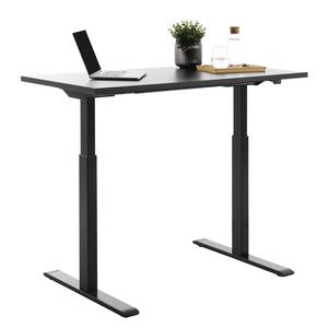 Schreibtisch E-Table (höhenverstellbar) - Schwarz - Breite: 120 cm - Schwarz