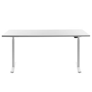 Schreibtisch E-Table II (höhenverstellbar) - Weiß - Breite: 160 cm - Weiß