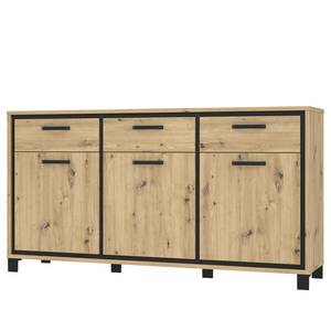 Sideboard Egan II Eiche Artisan Dekor / Eiche Schwarz Dekor