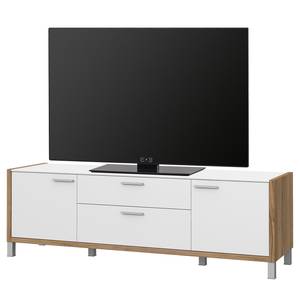 Tv-meubel Boyd I wit/eikenhouten look