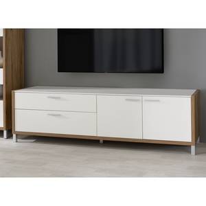 Mobile TV Boyd II Bianco / Effetto rovere