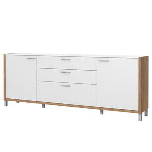 Sideboard Boyd II Weiß / Eiche Dekor