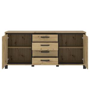 Dressoir Egan I Artisan eikenhouten look/zwarte eikenhouten look