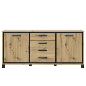 Dressoir Egan I Artisan eikenhouten look/zwarte eikenhouten look