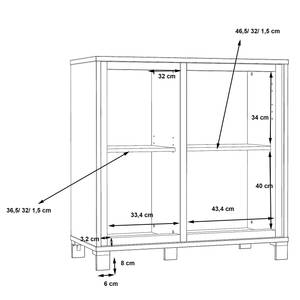 Kast Egan I Artisan eikenhouten look/zwarte eikenhouten look