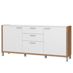 Sideboard Boyd I Weiß / Eiche Dekor