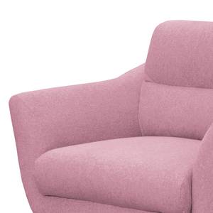 Fauteuil Lucinda geweven stof - Geweven stof Hanabi: Mauve - Zwart